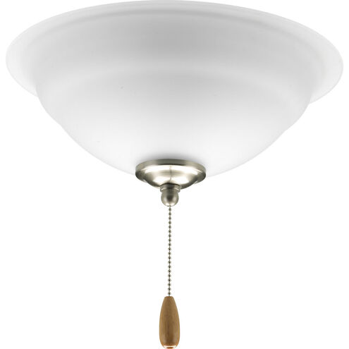 Torino 3 Light Brushed Nickel Fan Light Kit in Etched