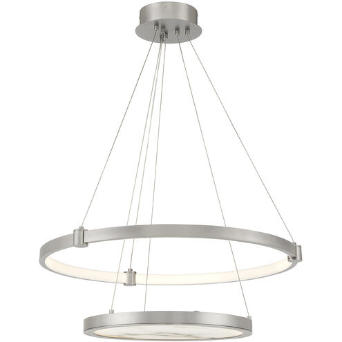 Mayer LED 28 inch Antique Nickel Chandelier Ceiling Light
