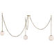 Marbelle 3 Light 80.25 inch Legacy Brass Pendant Ceiling Light