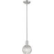 Arcadia Athens 1 Light 5.88 inch Brushed Satin Nickel Mini Pendant Ceiling Light