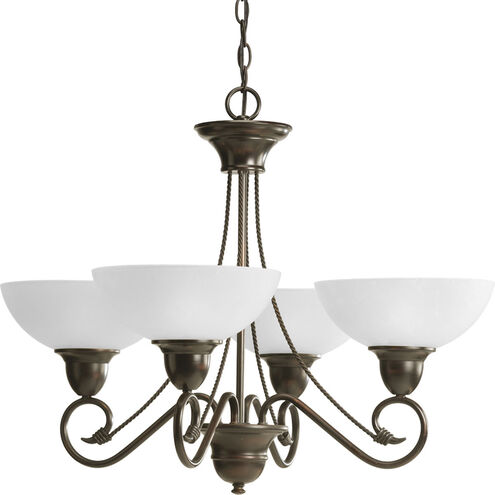 Pavilion 4 Light 28 inch Antique Bronze Chandelier Ceiling Light