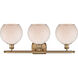 Ballston Farmhouse Chicken Wire LED 26 inch Brushed Brass Bath Vanity Light Wall Light, Ballston