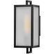 Halden 1 Light 15 inch Black Outdoor Wall Mount