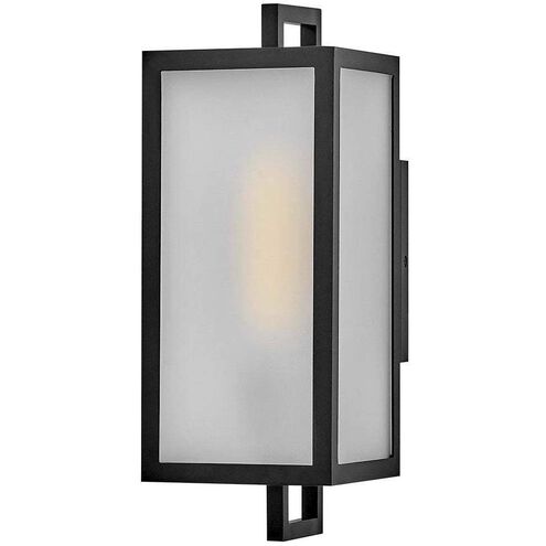 Halden 1 Light 15 inch Black Outdoor Wall Mount