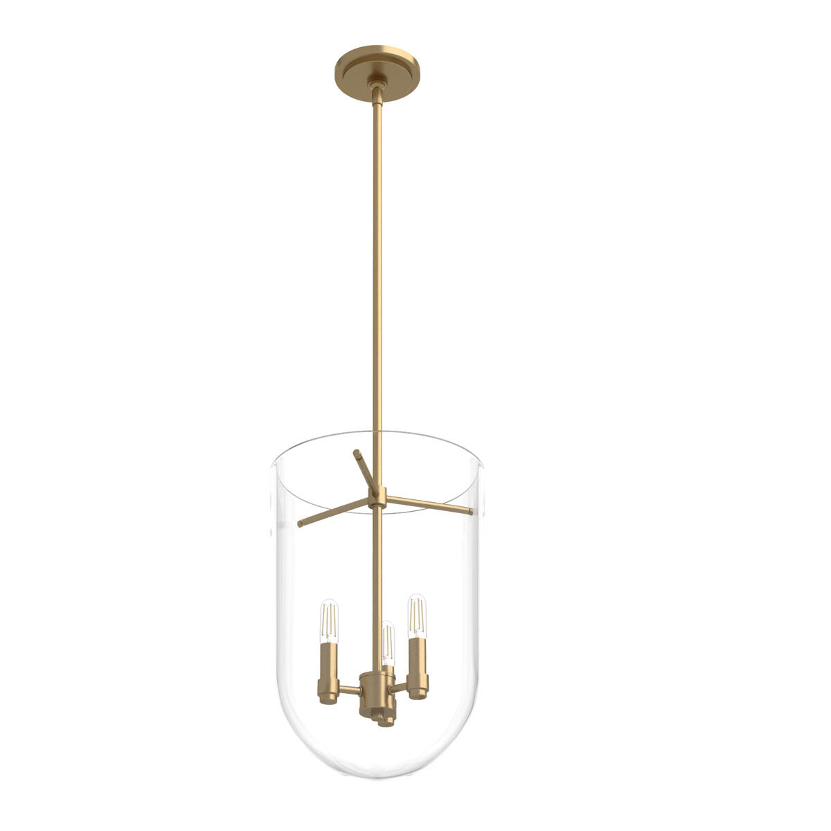Sacha 3 Light 11 inch Alturas Gold Pendant Ceiling Light