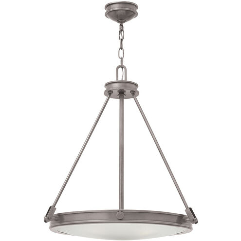 Collier 4 Light 21.5 inch Antique Nickel Indoor Foyer Pendant Ceiling Light