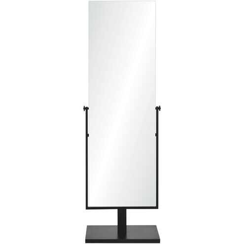 Samira 61 X 20 inch Clear and Matte Black Floor Mirror