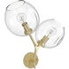 Fairfax Ave. Wall Sconce Wall Light in Brushed Brass