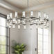 Revolve 36 Light 48.13 inch Clear Glass/Polished Nickel Chandelier Ceiling Light