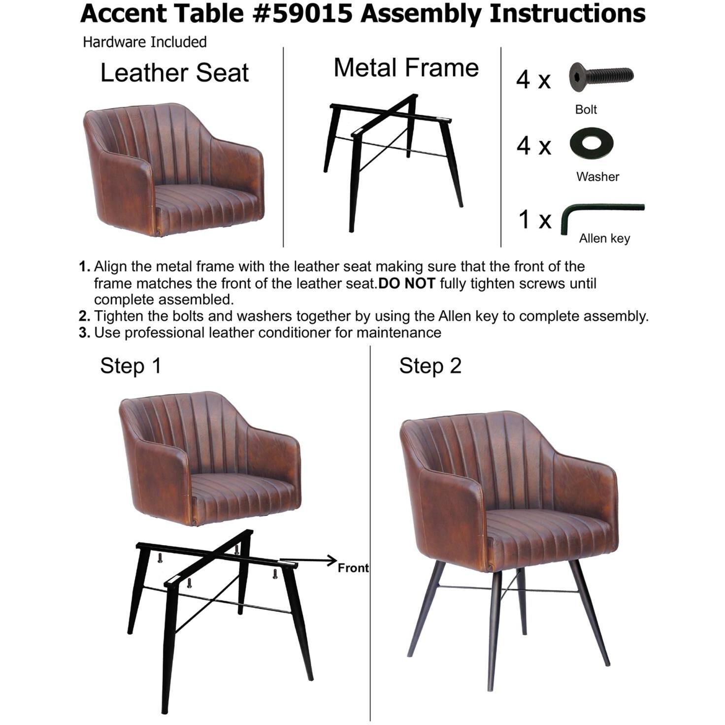 Houston Brown/Black Chair