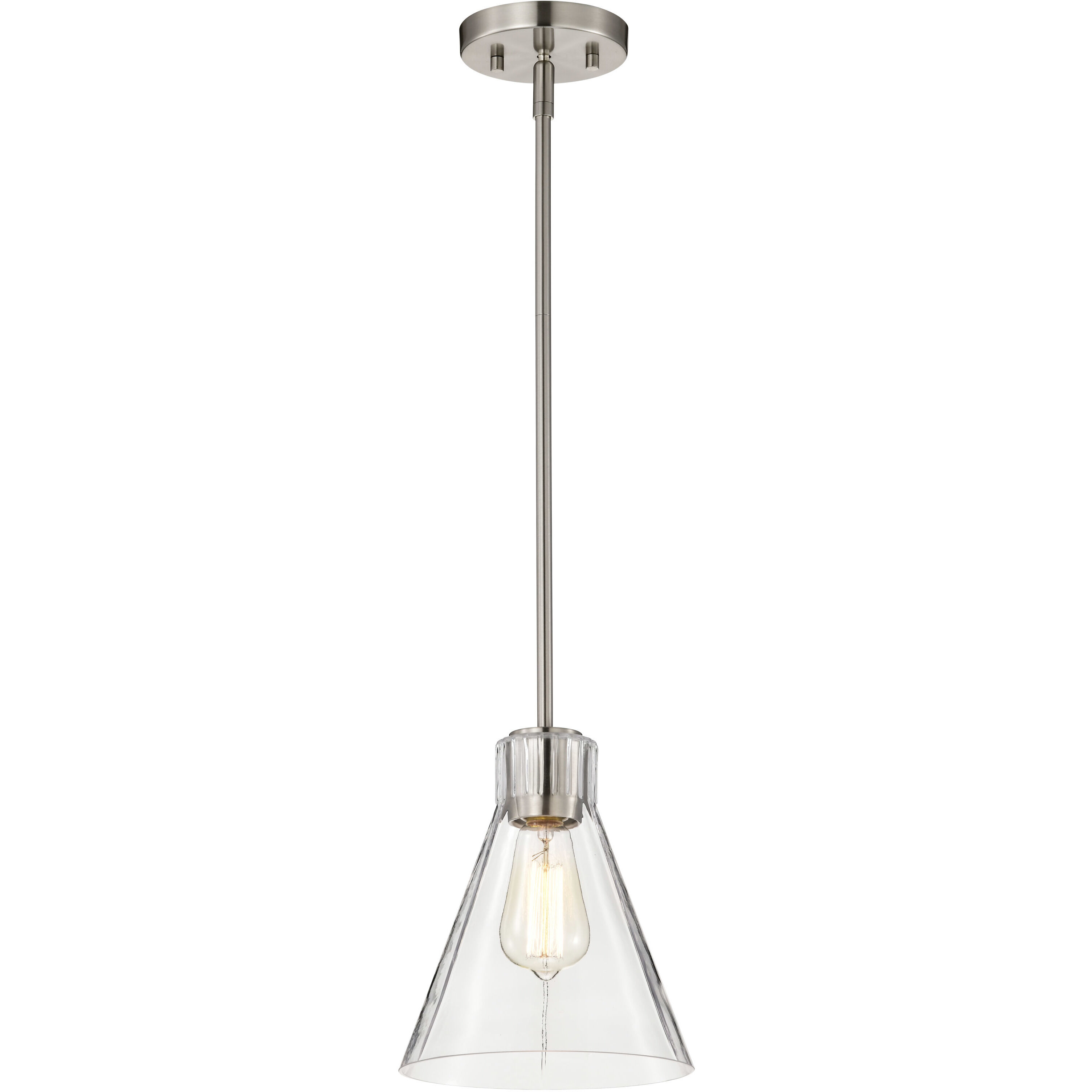 Gianna 8 inch Brushed Nickel Pendant Ceiling Light