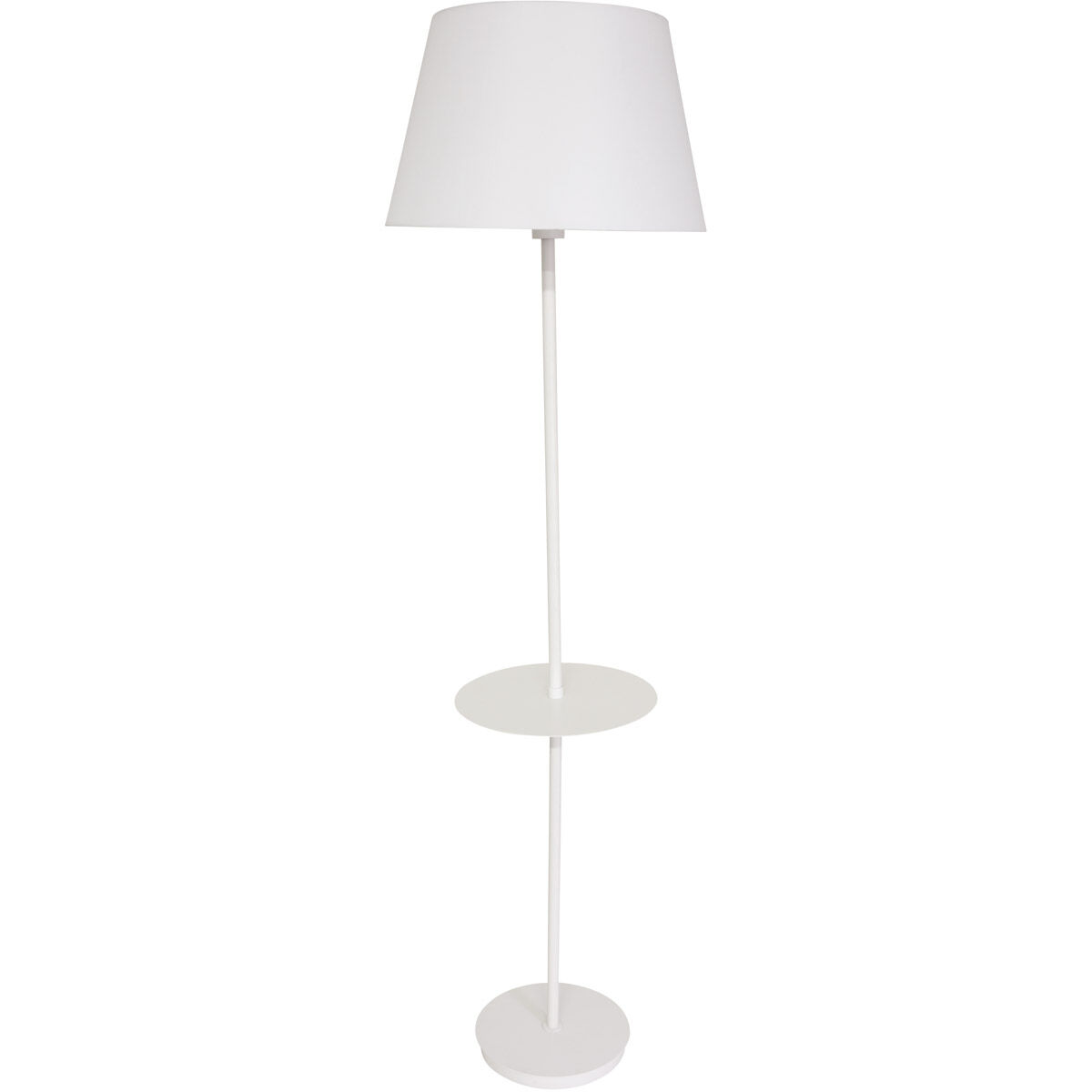 Vernon 61 inch 100 watt White Floor Lamp Portable Light