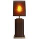 Natural Mica 25 inch 40.00 watt Espresso and Weathered Brass Table Lamp Portable Light