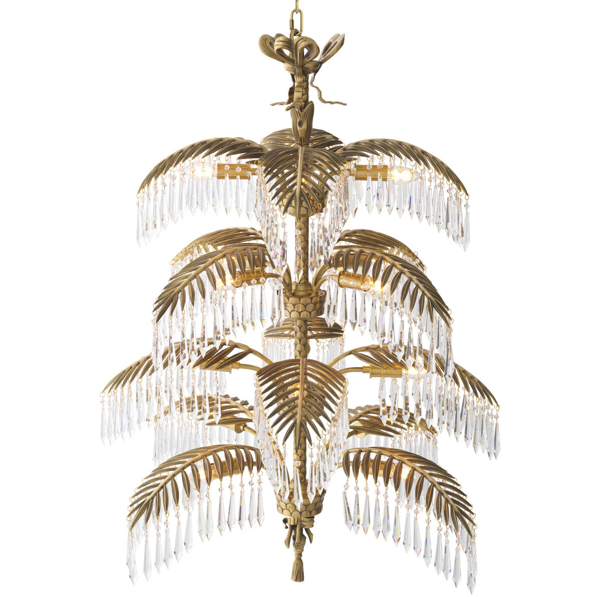 Hildebrandt 16 Light 37.4 inch Vintage Brass Chandelier Ceiling Light, Extra-Large