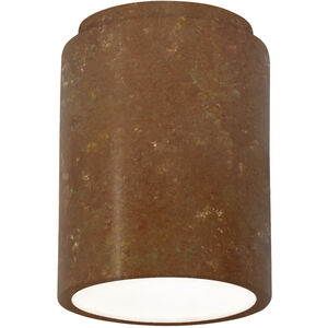 Radiance 1 Light 6.5 inch Rust Patina Flush Mount Ceiling Light in Incandescent
