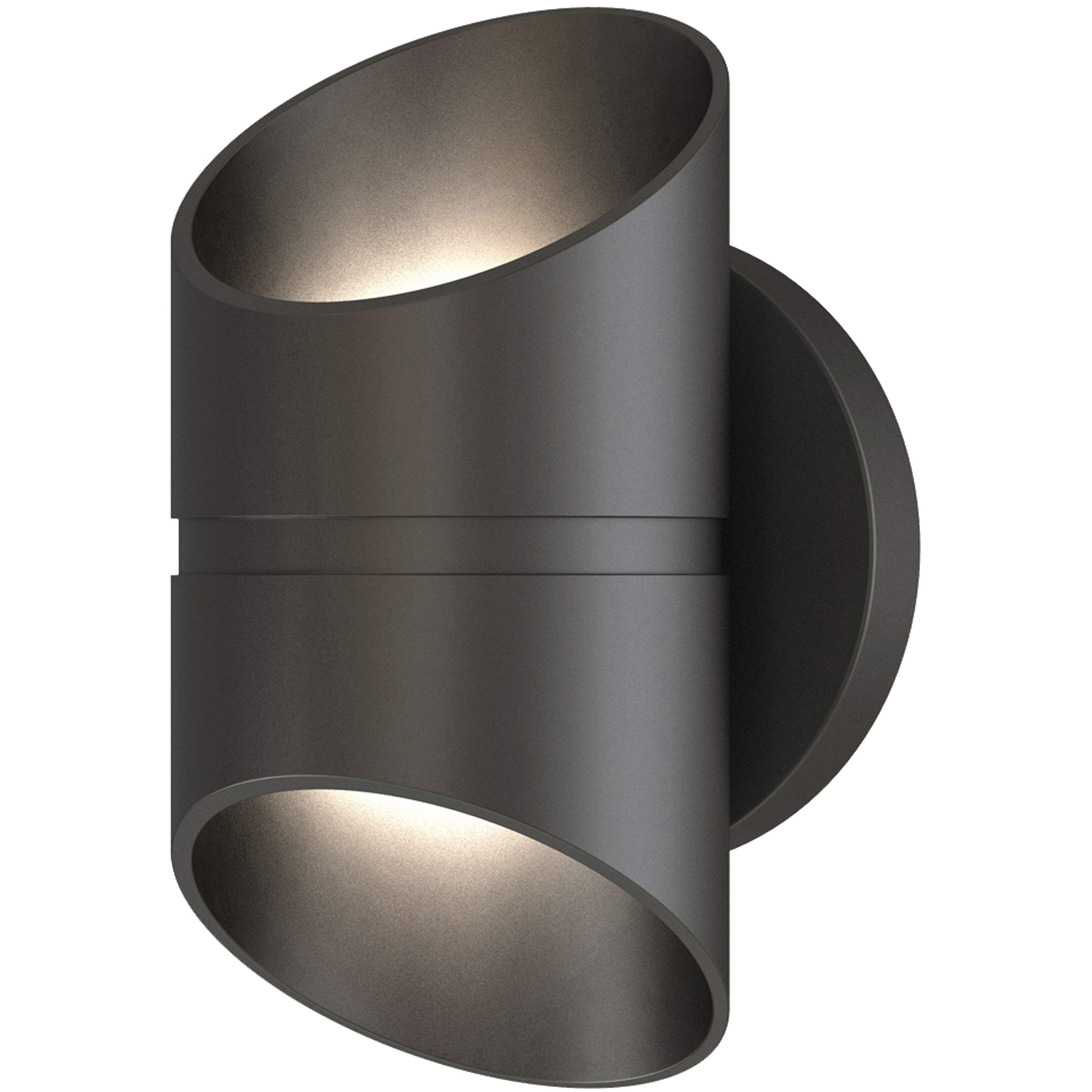 Marino LED 8 inch Black Outdoor Wall Sconce