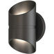 Marino LED 8 inch Black Outdoor Wall Sconce