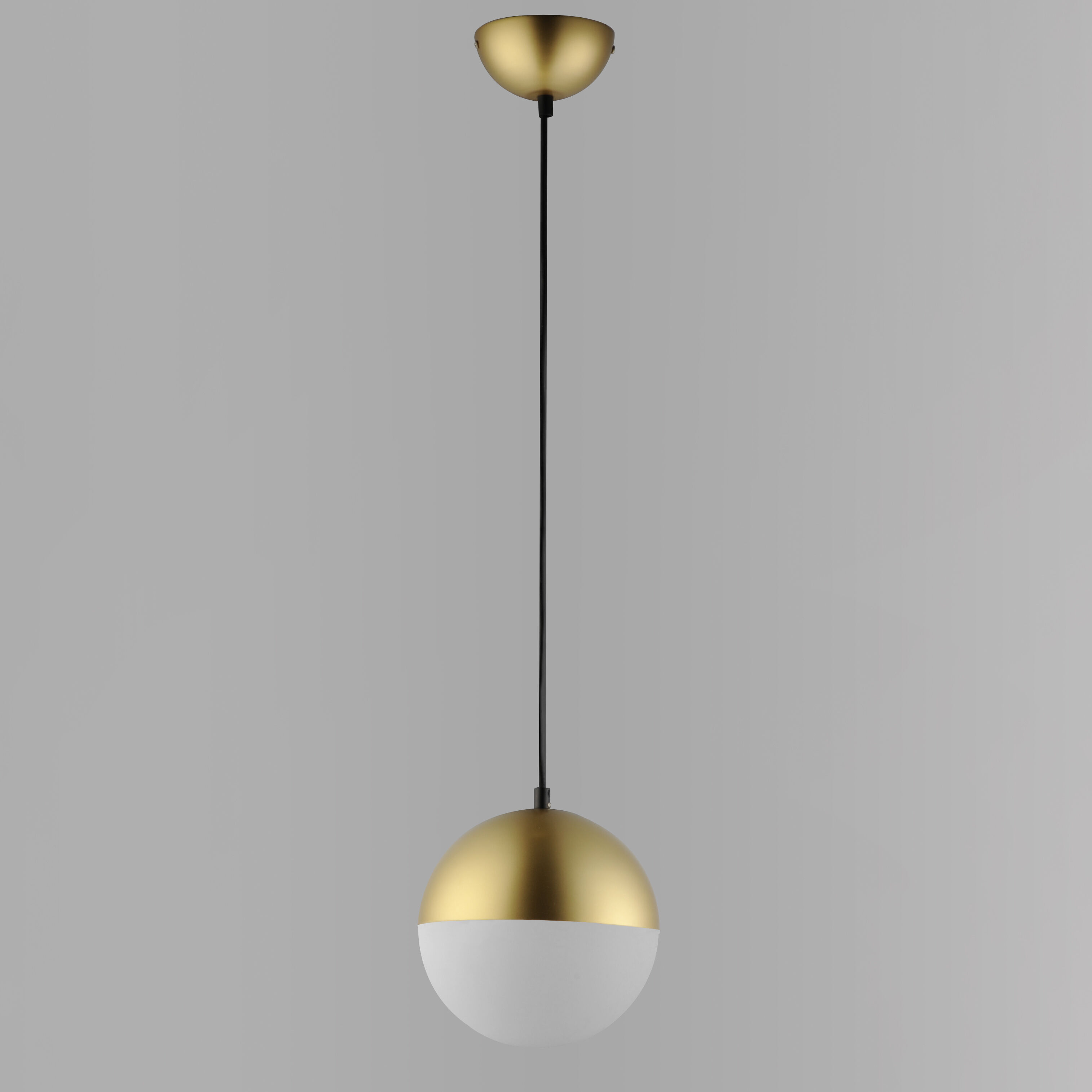 Half Moon LED 7.75 inch Metallic Gold Mini Pendant Ceiling Light