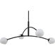 Nube 4 Light 54 inch Matte Black Chandelier Ceiling Light