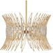 Marquise 8 Light 40 inch Luxor Gold Chandelier Ceiling Light