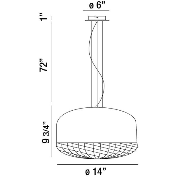 Corson 1 Light 14 inch Rose Gold Pendant Ceiling Light, Large