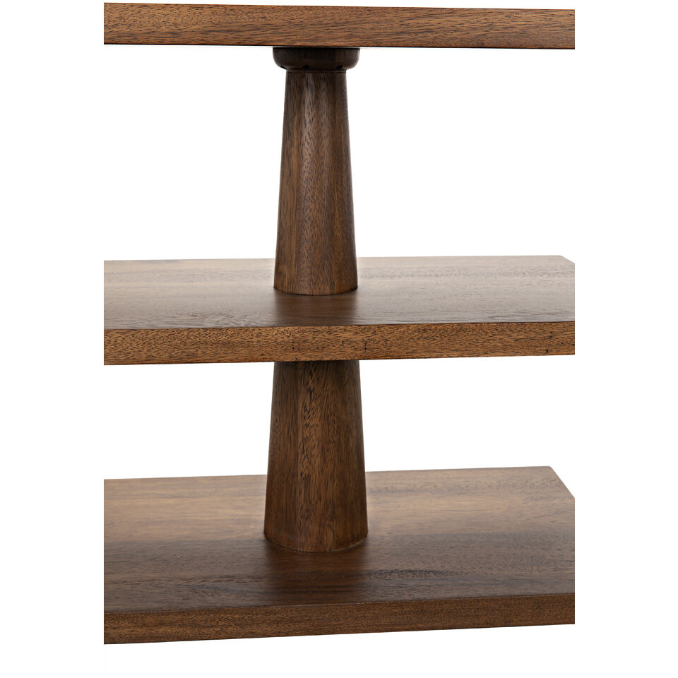 Fatima 28 X 26.5 inch Dark Walnut Side Table