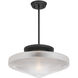 Norwich 1 Light 18 inch Matte Black Covertible SemiFlush Ceiling Light