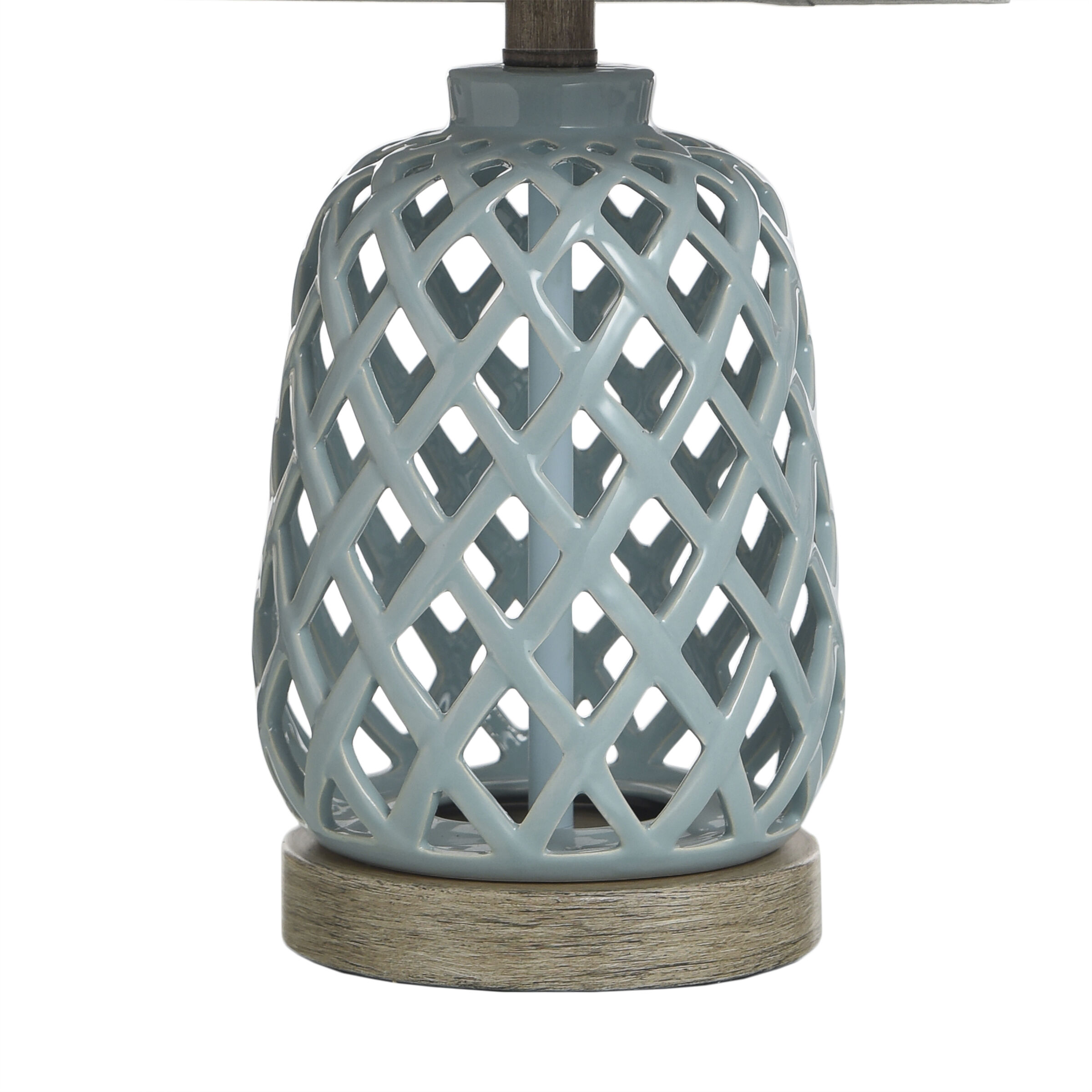 Signature 23.3 inch 100 watt Blue Table Lamp Portable Light