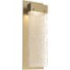 Parallel LED 5.3 inch Gilded Brass Indoor Sconce Wall Light in Clear Rimelight, 2700K LED