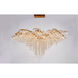 Canada LED 43 inch Gold Chandelier Ceiling Light, Crystal