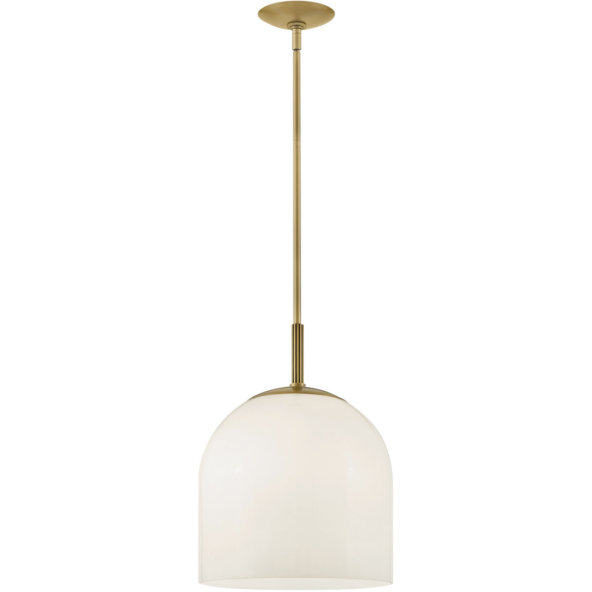 Willa 1 Light 12 inch Heritage Brass Pendant Ceiling Light, Semi-flush Mount
