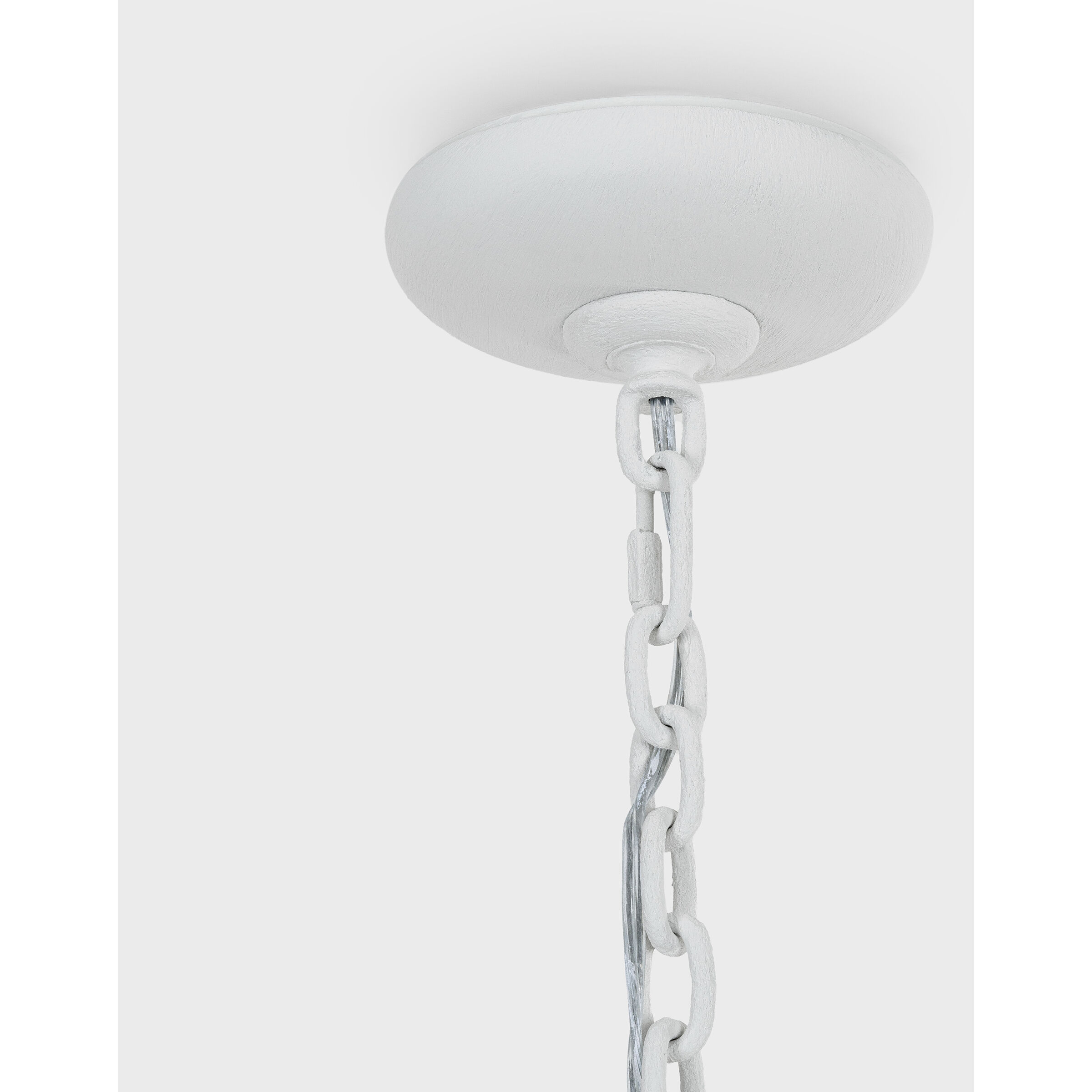 Chapman & Myers Amalfi LED 50 inch Plaster White Three-Tiered Chandelier Ceiling Light