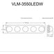 Velma LED 34.75 inch Aged Brass Vanity/Bath Bar Wall Light