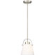 Z-Studio 1 Light 8 inch Brushed Nickel Pendant Ceiling Light