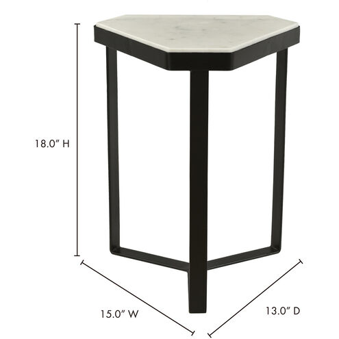 Inform 18 X 15 inch White Accent Table
