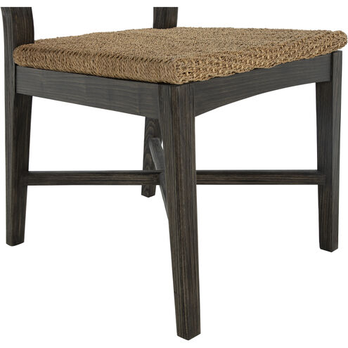 Richard Dark Brown Rubber Wood / Natural Seagrass Occasional Chair