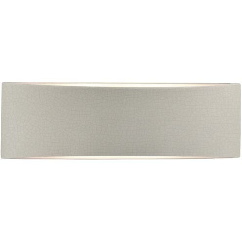 Ambiance LED 16 inch White Crackle ADA Wall Sconce Wall Light