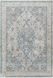 Isfahan 60 X 38 inch Dark Blue Rug, Rectangle