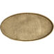 Oval Pebble Antique Brass Tray, Set of 2