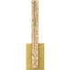 Stagger LED 4.3 inch Brass Wall Light