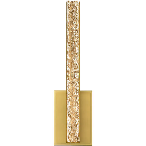 Stagger LED 4.3 inch Brass Wall Light