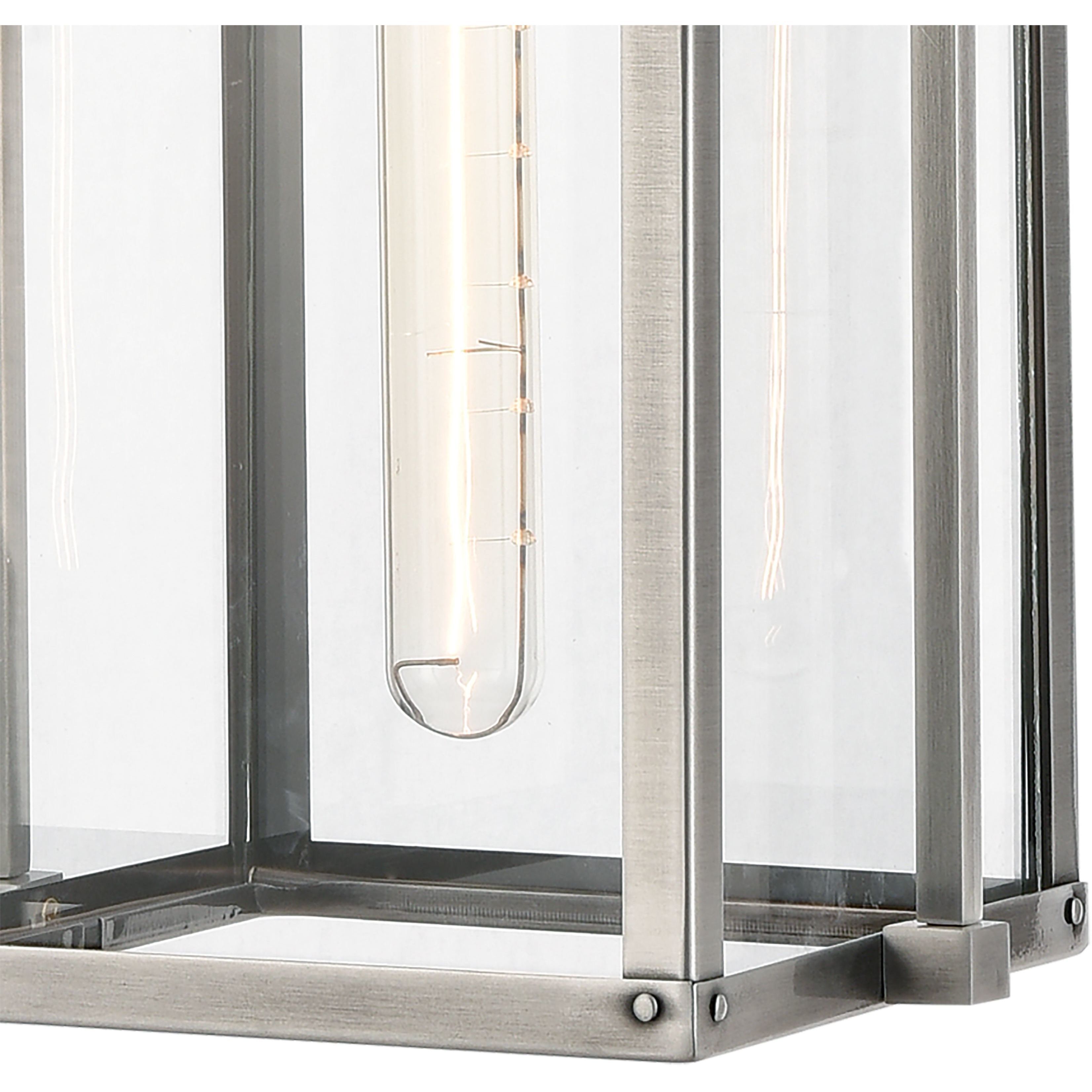 Crested Butte 1 Light 9 inch Antique Brushed Aluminum Outdoor Pendant