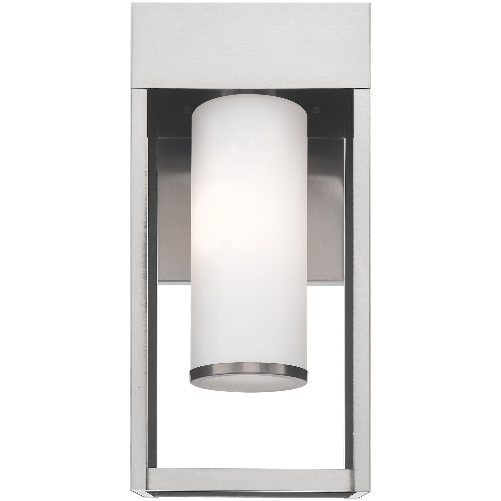 Bleecker 1 Light 17 inch Brushed Nickel Outdoor Wall Lantern