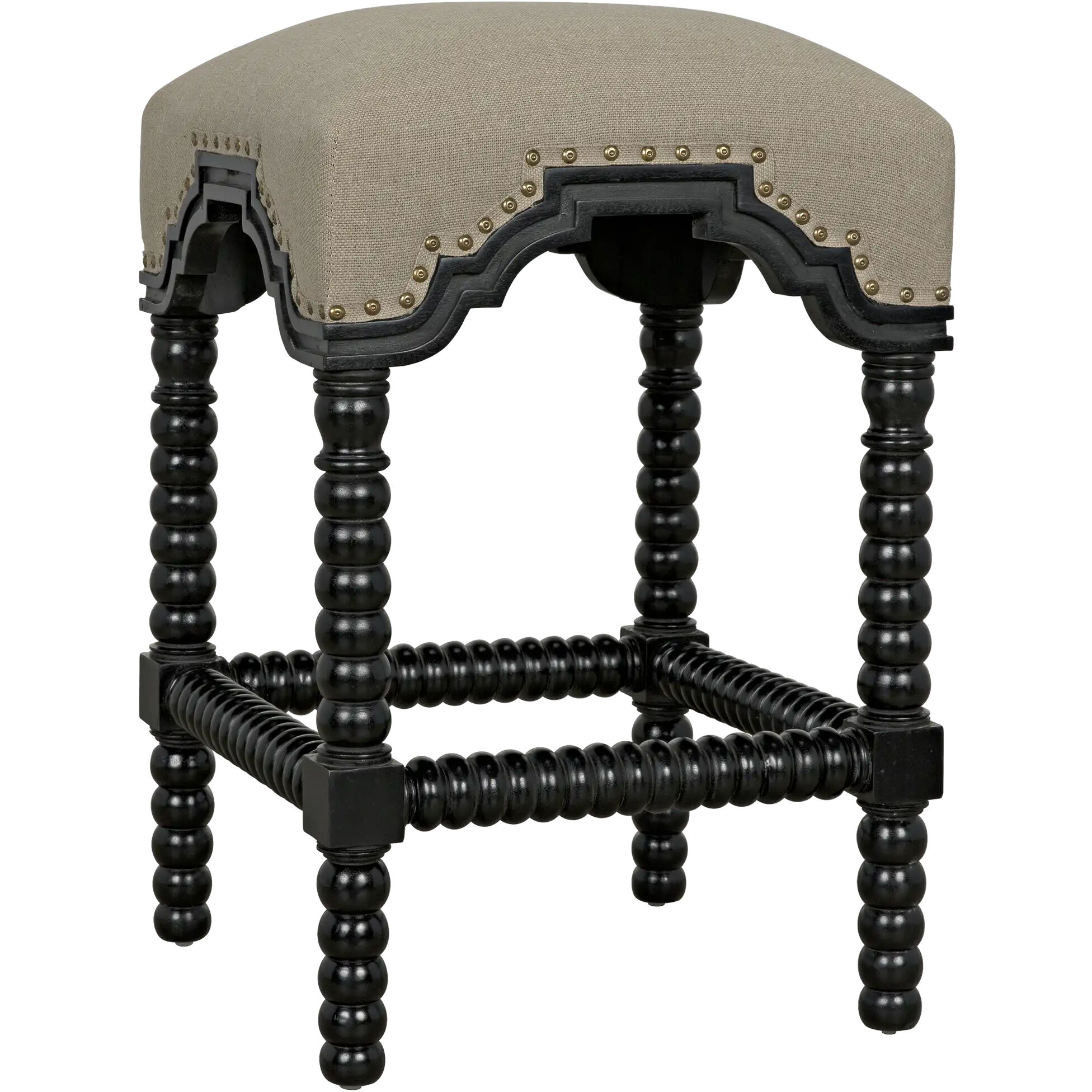 Abacus 26 inch Hand Rubbed Black Counter Stool
