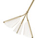 Mulberry LED 21.75 inch Brushed Gold and Light Guide Pendant Ceiling Light