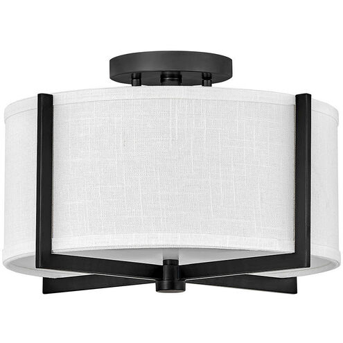 Galerie Axis 2 Light 14.5 inch Black Indoor Semi-Flush Mount Ceiling Light