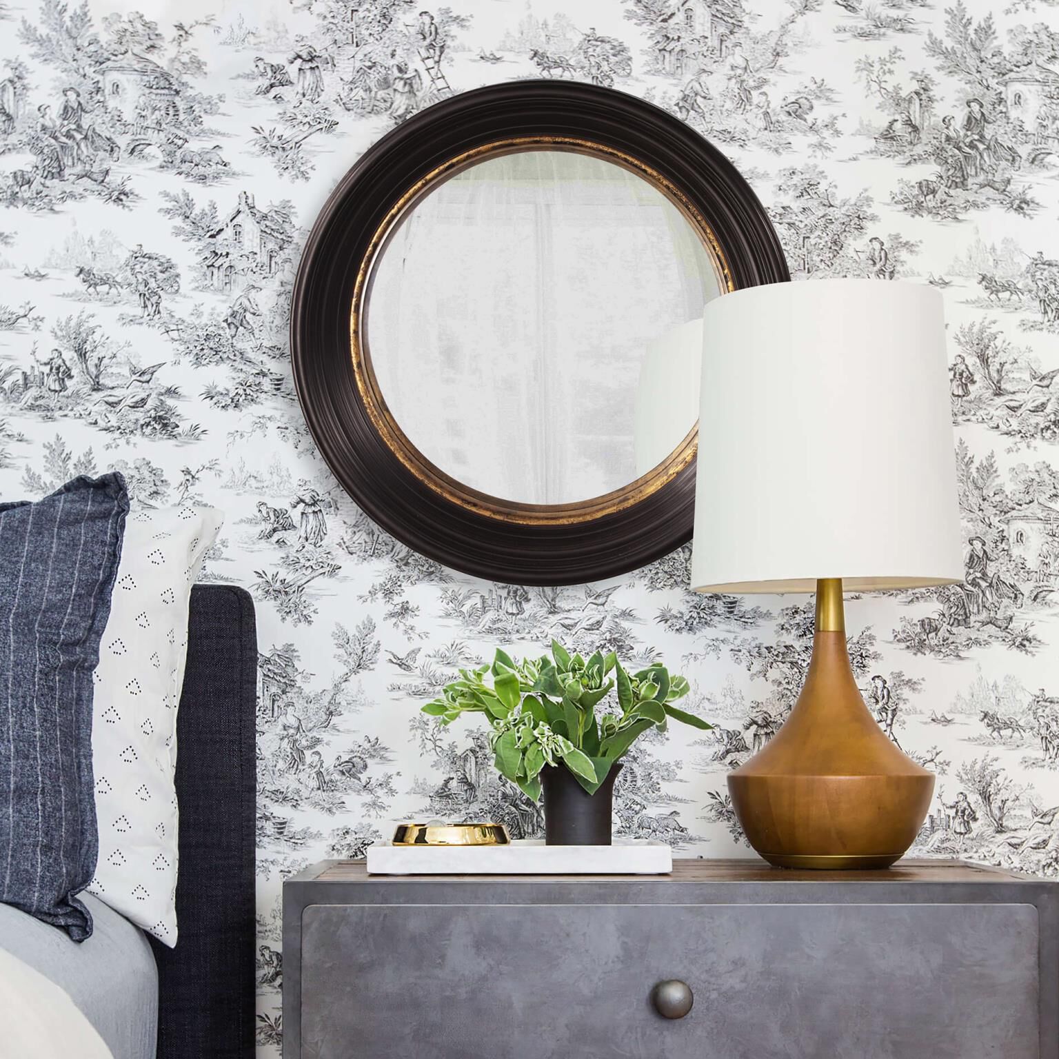 Rex 25 X 25 inch Mottled Gold Wall Mirror