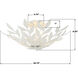 Broche 4 Light 20.75 inch Matte White Semi Flush Ceiling Light