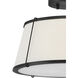Clarke 2 Light 15 inch Black Semi-Flush Mount Ceiling Light