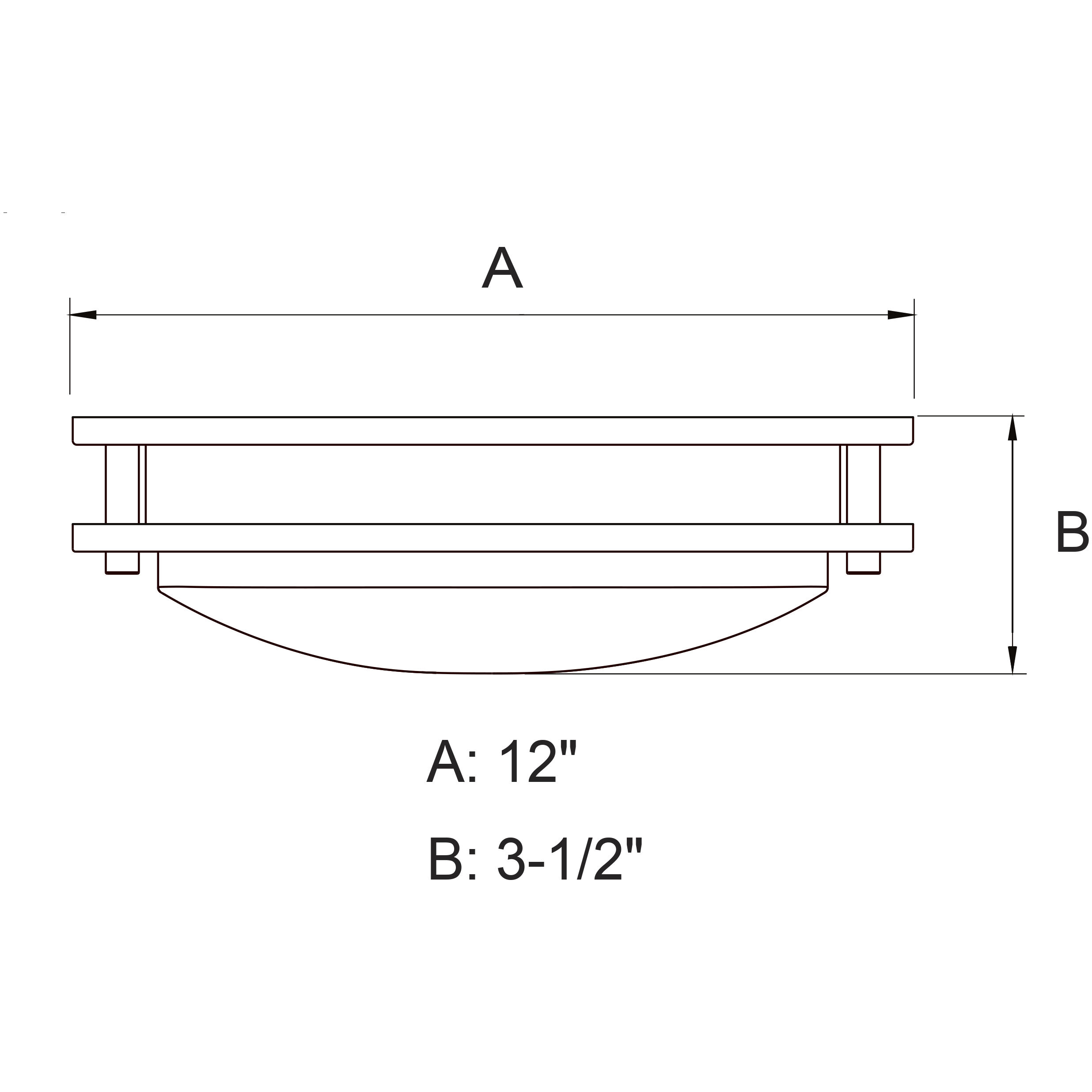 Horizon LED 12 inch Satin Nickel Flush Mount Ceiling Light